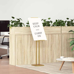 vidaXL Trade Show Displays 2 pcs Gold 26.5 x 26.5 x 150 cm Steel 4