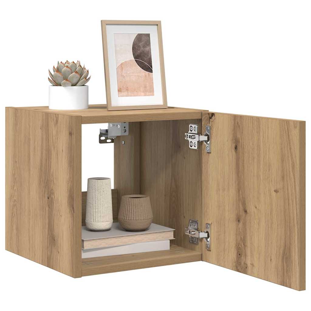 vidaXL TV Wall Cabinet 30.5 x 35 x 30 cm Artisian Oak Engineered Wood 3