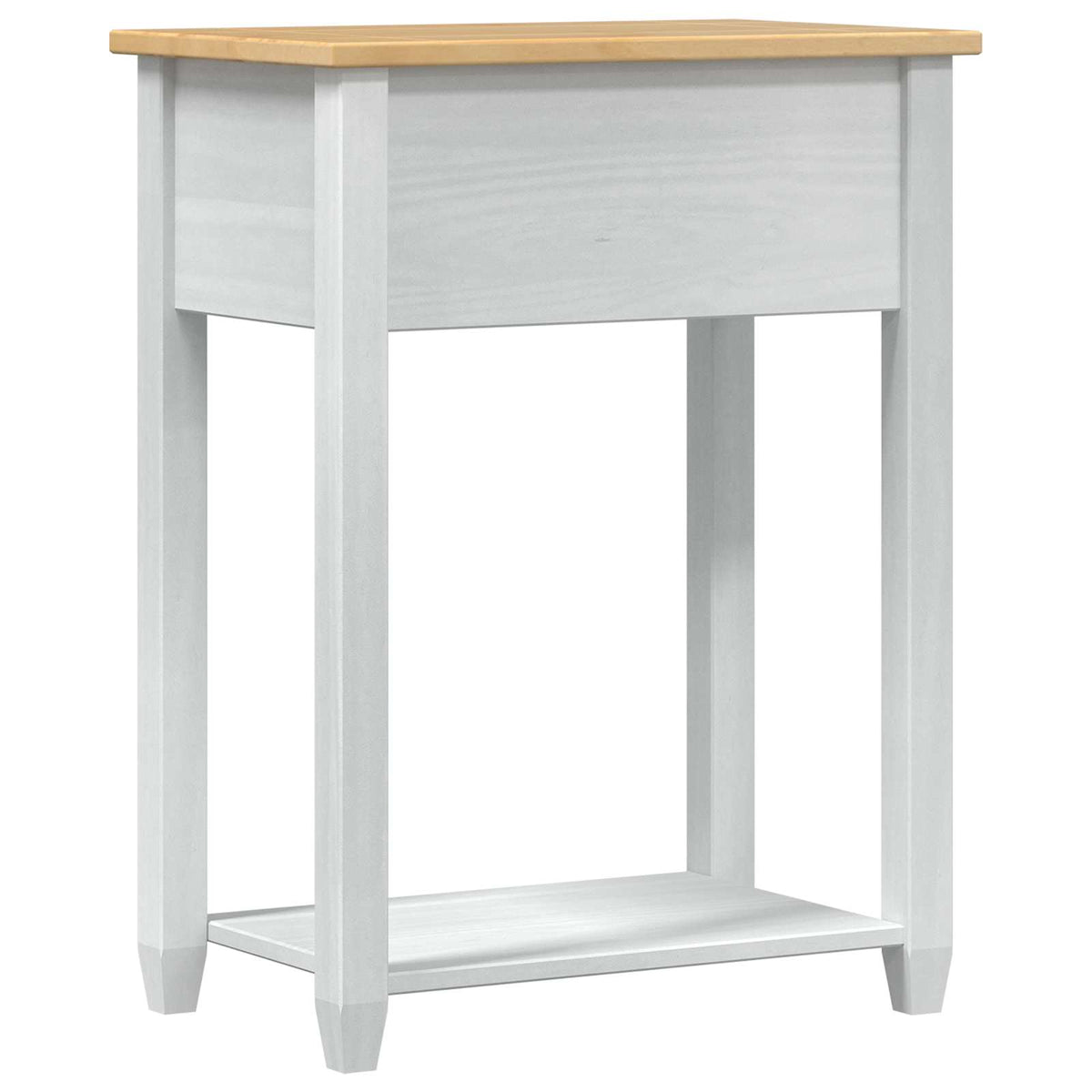 Console table 55 x 35 x 73 cm Solid Pine Wood White