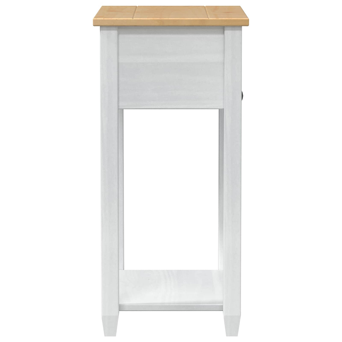Console table 55 x 35 x 73 cm Solid Pine Wood White