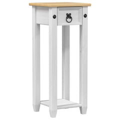 vidaXL Plant Stand White 30 x 30x 73 cm Solid Pine Wood 2