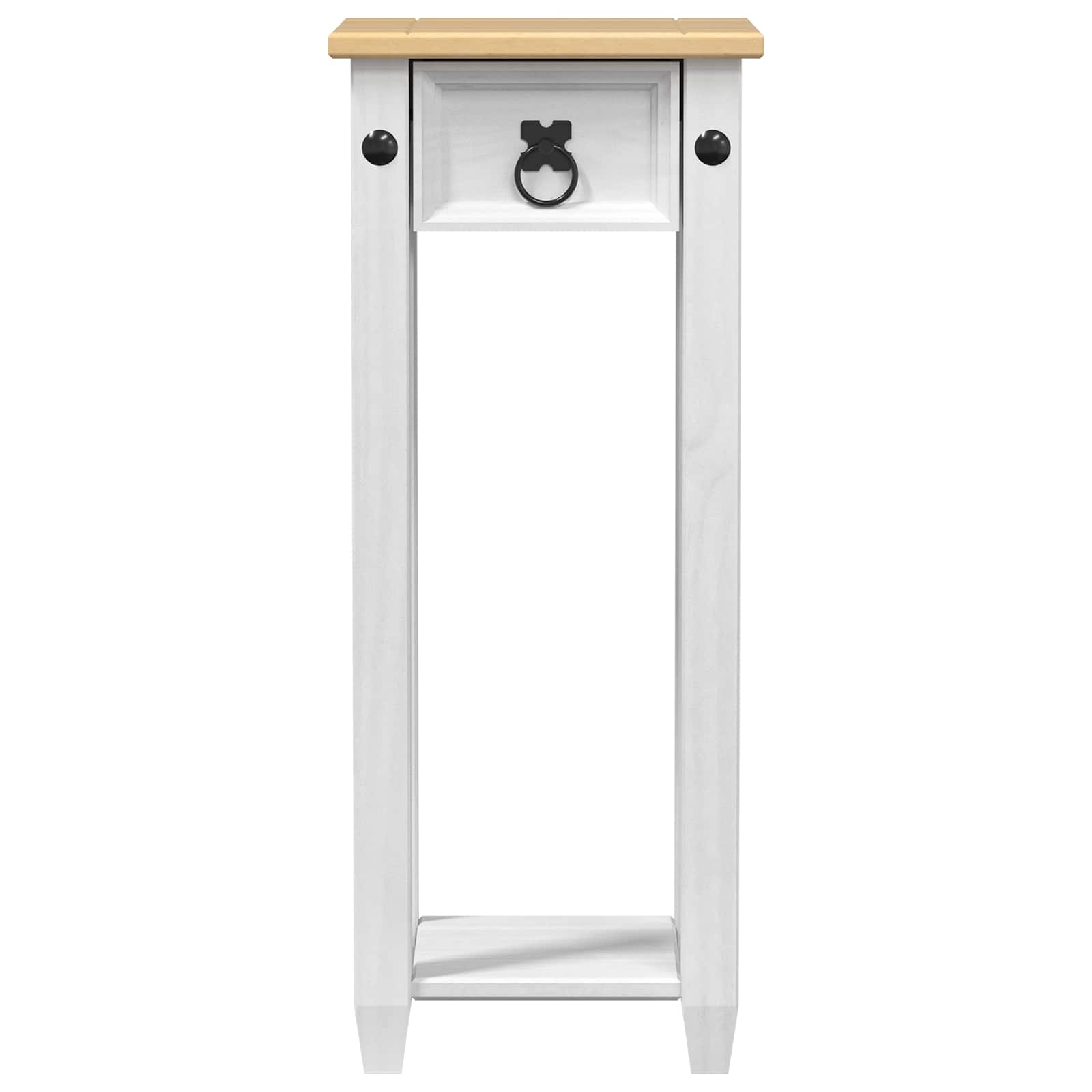 vidaXL Plant Stand White 30 x 30x 73 cm Solid Pine Wood 4
