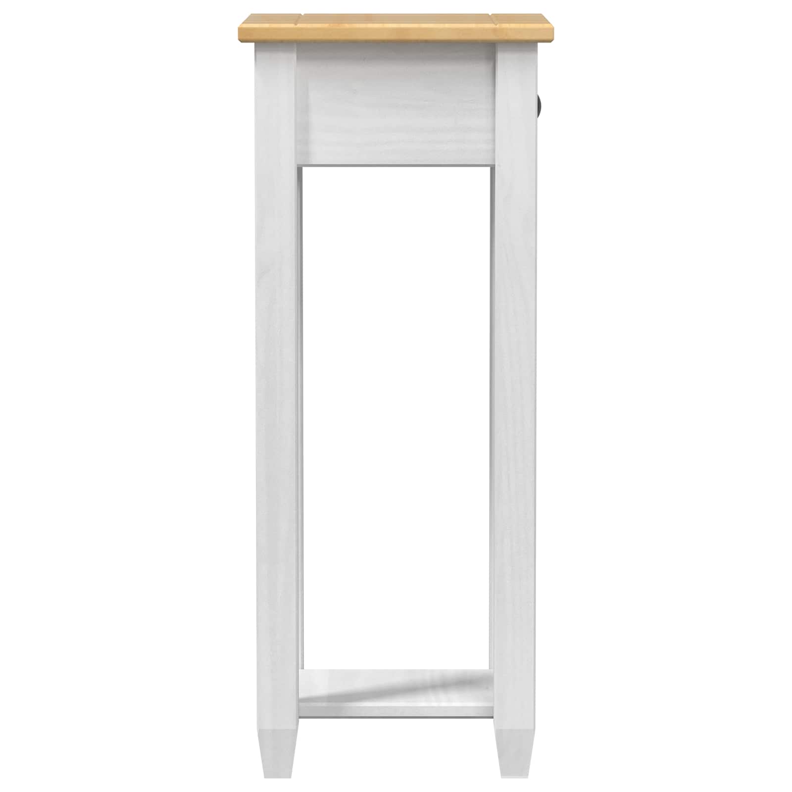 vidaXL Plant Stand White 30 x 30x 73 cm Solid Pine Wood 5