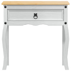 vidaXL Console table White 73 x 35 x 73 cm Solid Pine Wood 4