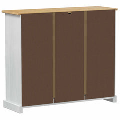 vidaXL Shoe Cabinet Corona White 99 x 32 x 85 cm Solid Pine Wood 6