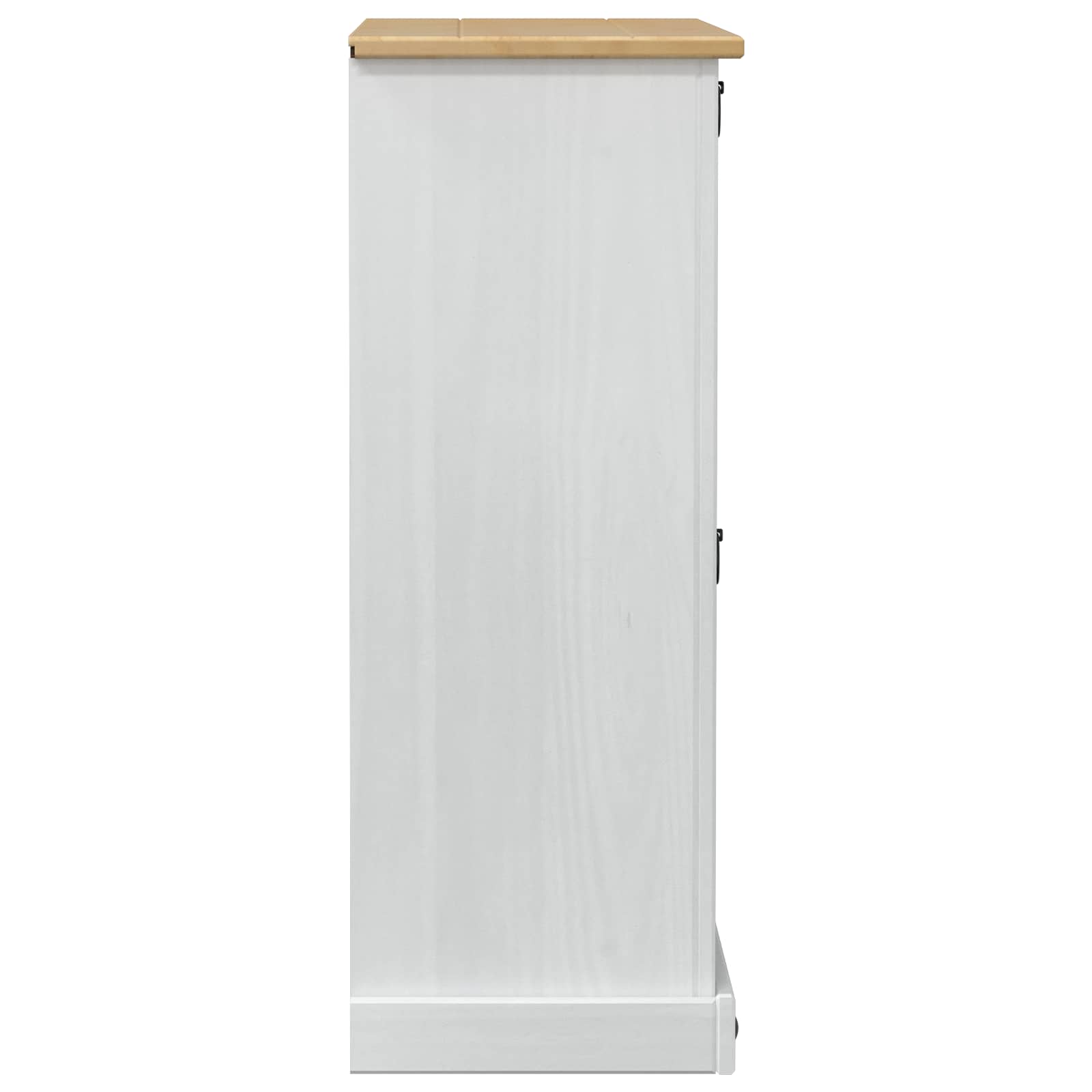vidaXL Shoe Cabinet Corona White 99 x 32 x 85 cm Solid Pine Wood 5