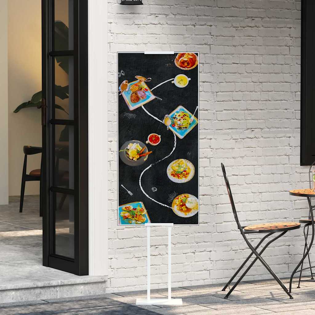 vidaXL Trade Show Displays White 30 x 23.5 x 210 cm Steel 1