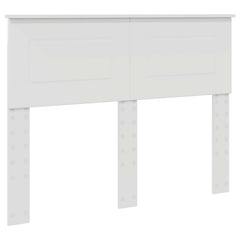 Bed Frame with Headboard 120 x 200 cm Engineered wood White