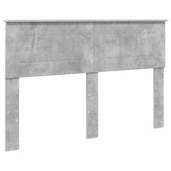 Bed Frame Engineered Wood Concrete Grey