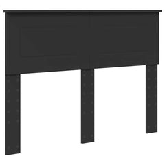 Bed Frame Engineered Wood Black