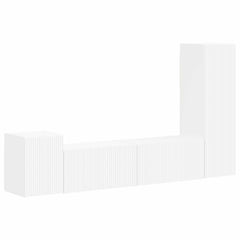 TV Cabinet Set 4 pcs 30 x 31 x 100 cm White