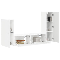 TV Cabinet Set 4 pcs 30 x 31 x 100 cm White