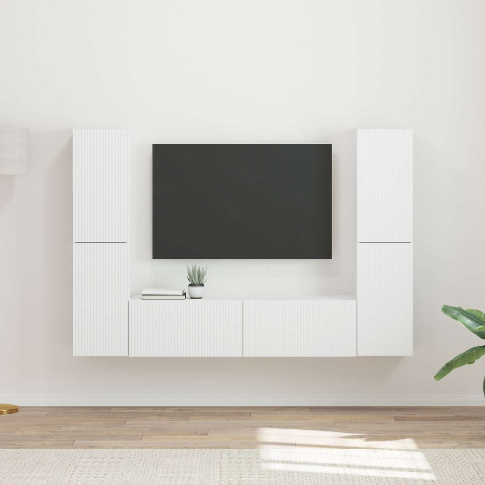 TV Cabinet Set 6 pcs 31 x 30 x 60 cm White