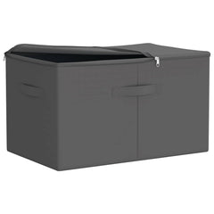 Storage Box Non-woven fabric 90 L Anthracite 24 pcs 60 cm 35 cm 43 cm