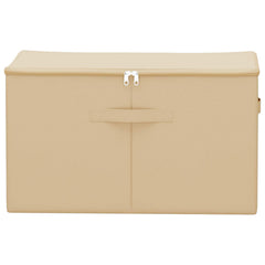 vidaXL Storage Box 6 pcs Non-woven fabric 55 x 35 x 32 cm 61.6 L Cream 4