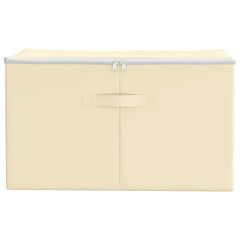 Storage Box Non-woven fabric 90 L Cream 6 pcs 55 cm 32 cm 35 cm
