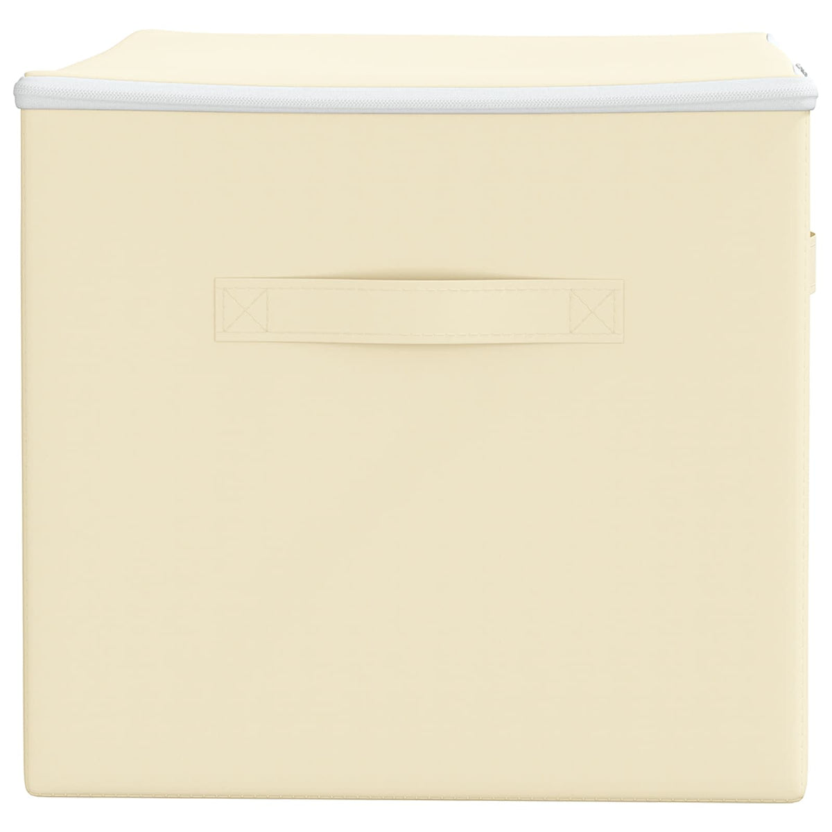 Storage Box Non-woven fabric 90 L Cream 6 pcs 55 cm 32 cm 35 cm