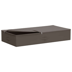 vidaXL Storage Box 2 pcs Non-woven fabric 90 x 48 x 15 cm 64.8 L Grey 3