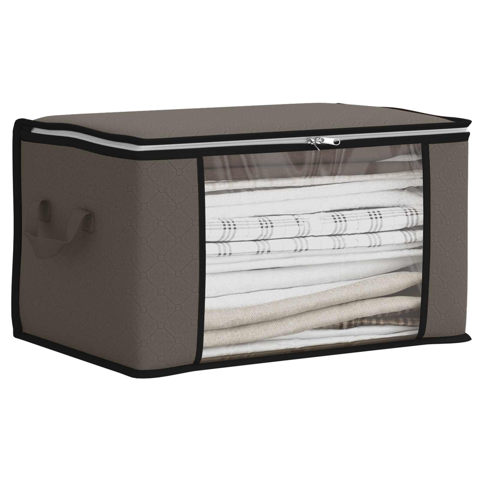 vidaXL Storage Box with Transparent Side Window 6 pcs Non-woven fabric 3