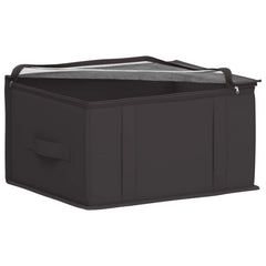 vidaXL Storage Box with Transparent Top Window 6 pcs Non-woven fabric 4