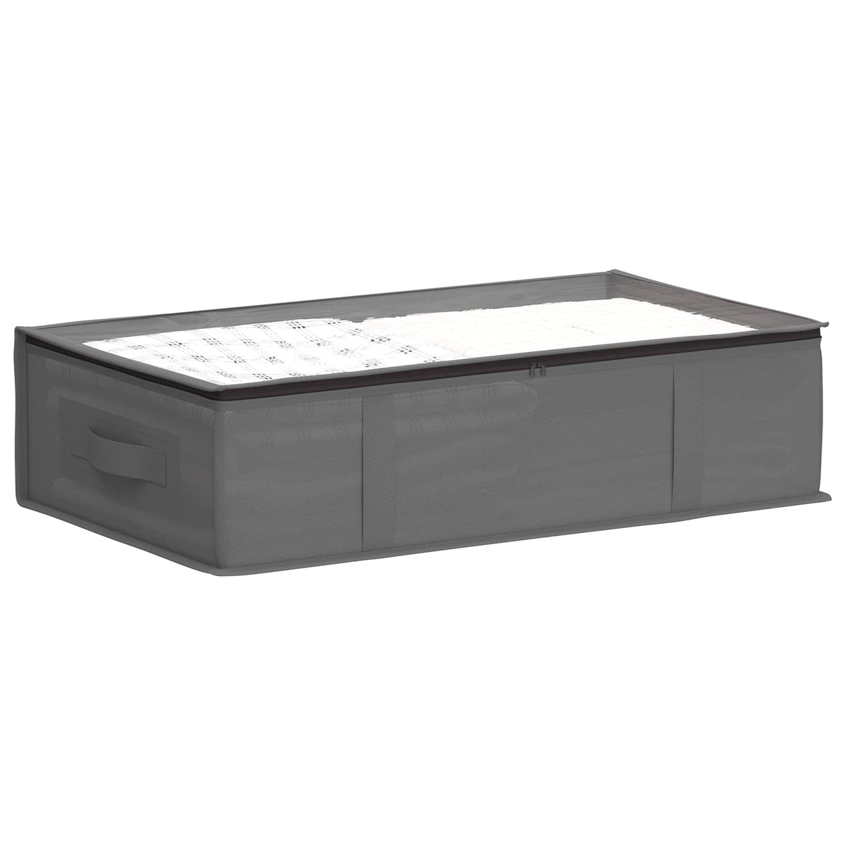 Storage Box with Transparent Top Window Non-woven fabric Anthracite 6 70 cm 18 cm 40 cm