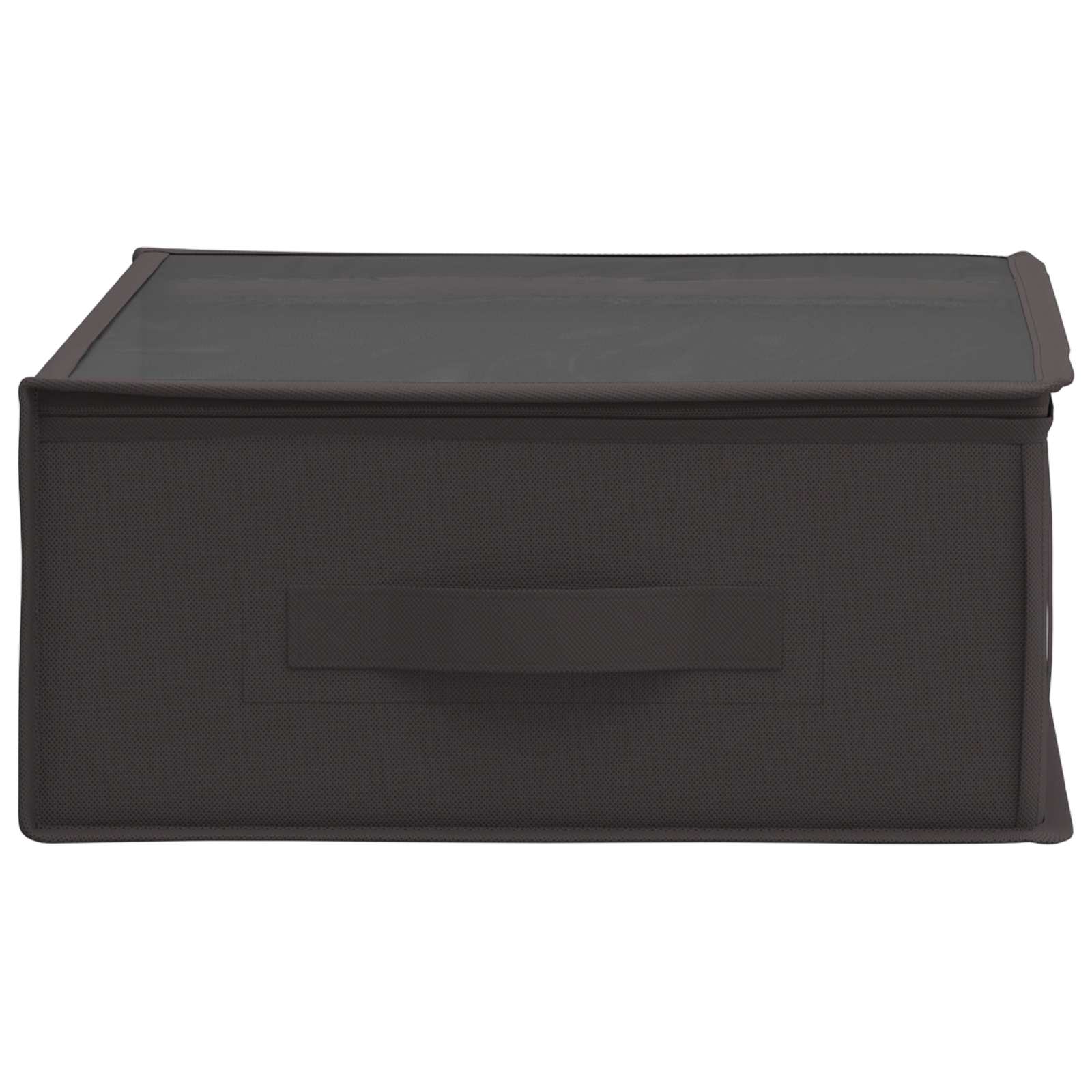 vidaXL Storage Box with Transparent Top Window 6 pcs Non-woven fabric 6