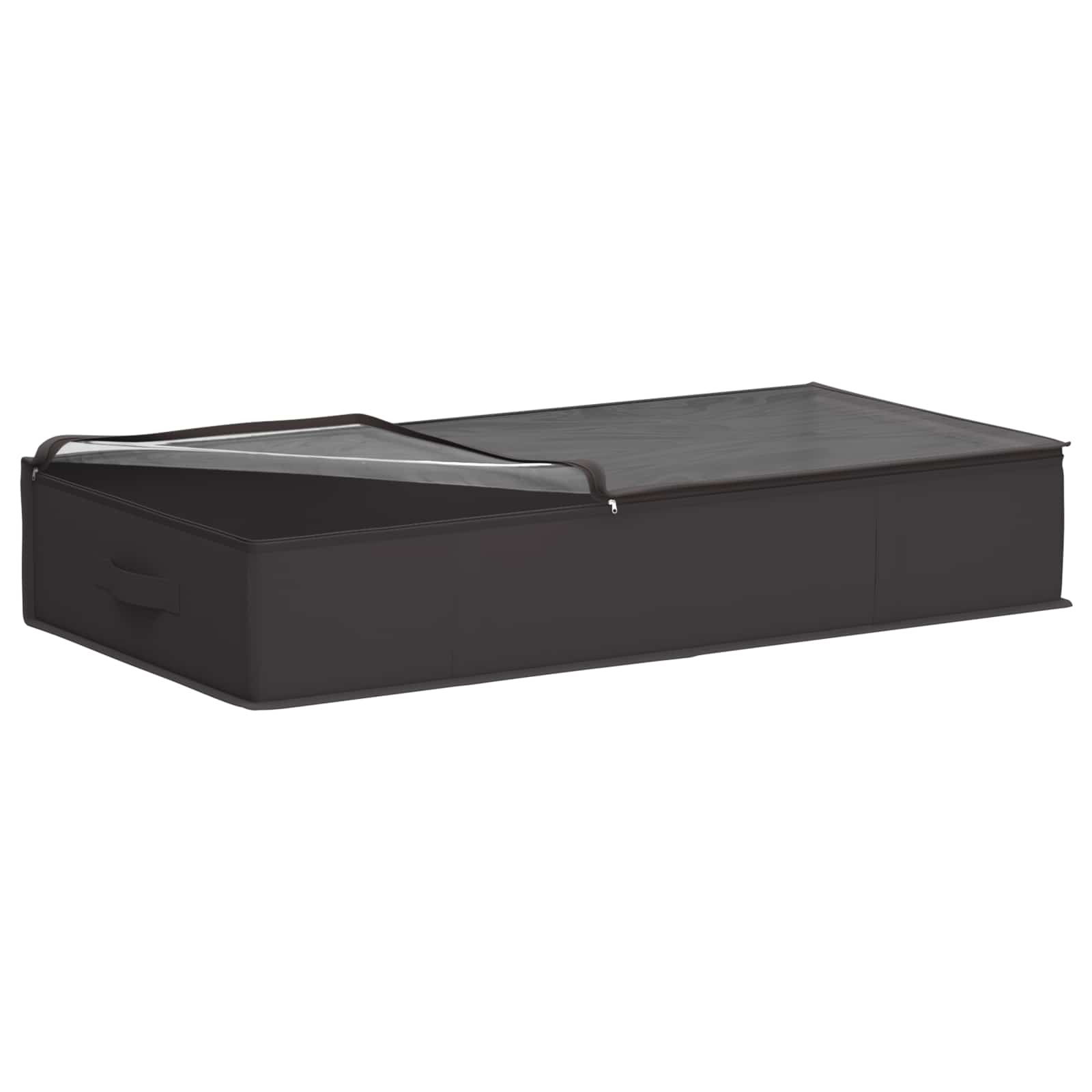 vidaXL Storage Box with Transparent Top Window 6 pcs Non-woven fabric 4