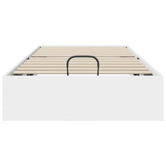 Ottoman Bed Frame Engineered Wood Length 200 cm White 90 cm