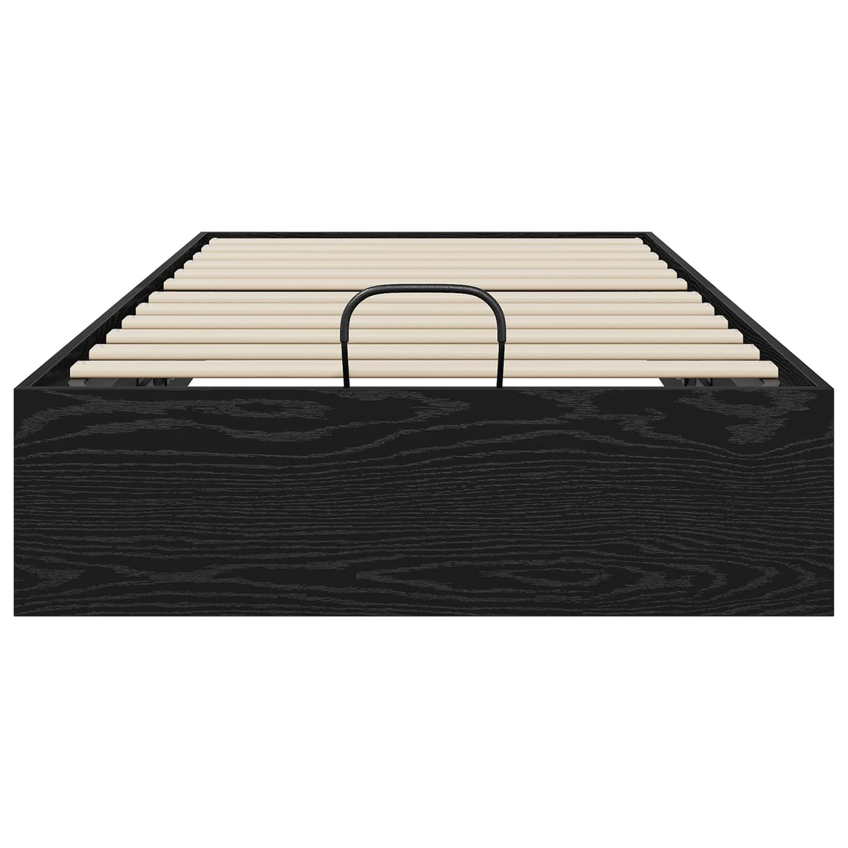 Ottoman Bed Frame Engineered Wood Length 200 cm Black Oak 90 cm
