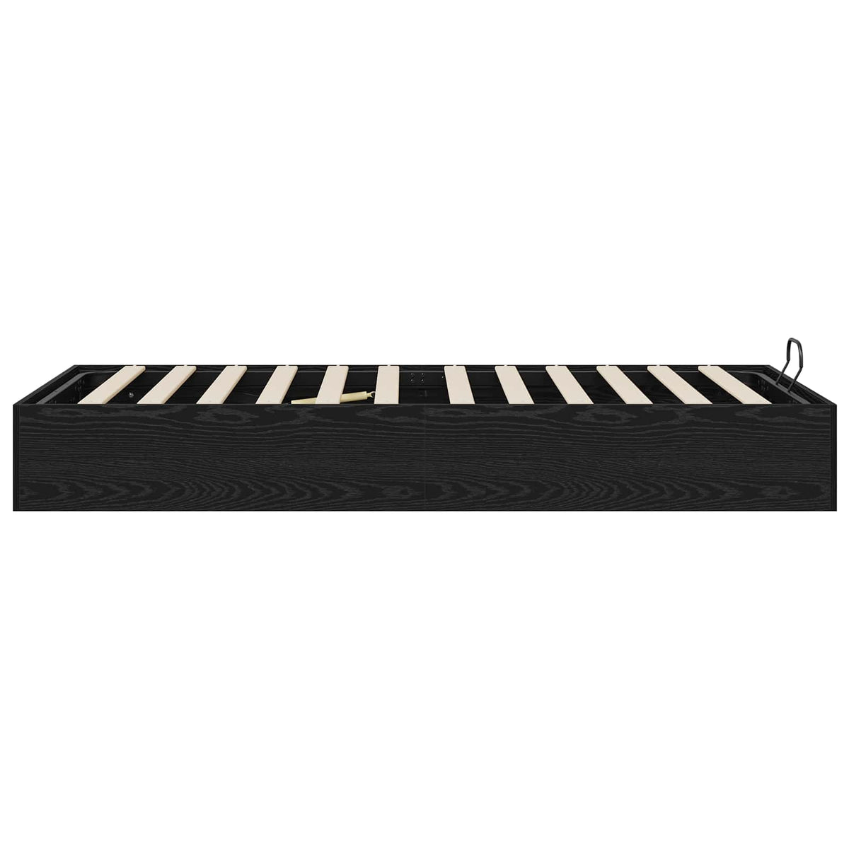 Ottoman Bed Frame Engineered Wood Length 200 cm Black Oak 90 cm