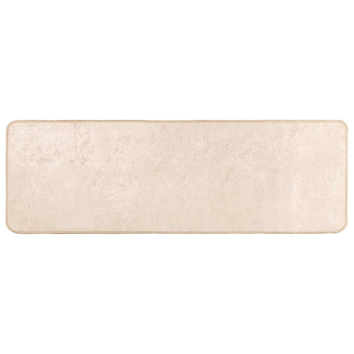 Rug Runner MARSA Polyester and PVC Cream 50 x 100–100 x 250 cm 50 x 200 cm