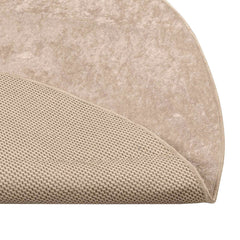 vidaXL Rug Runner MARSA Beige 120 x 120 cm Polyester and PVC 4