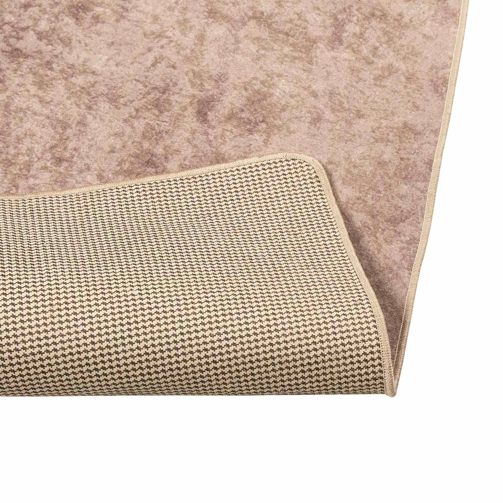 vidaXL Rug Runner MARSA Sand 80 x 400 cm Polyester and PVC 4