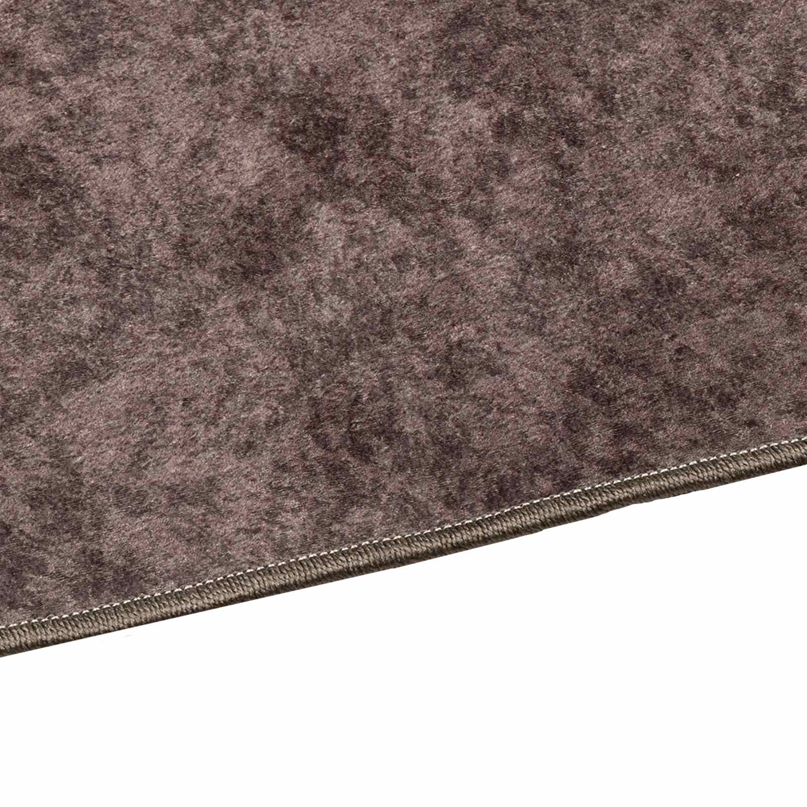 vidaXL Rug Runner MARSA Grey 80 x 450 cm Polyester and PVC 3