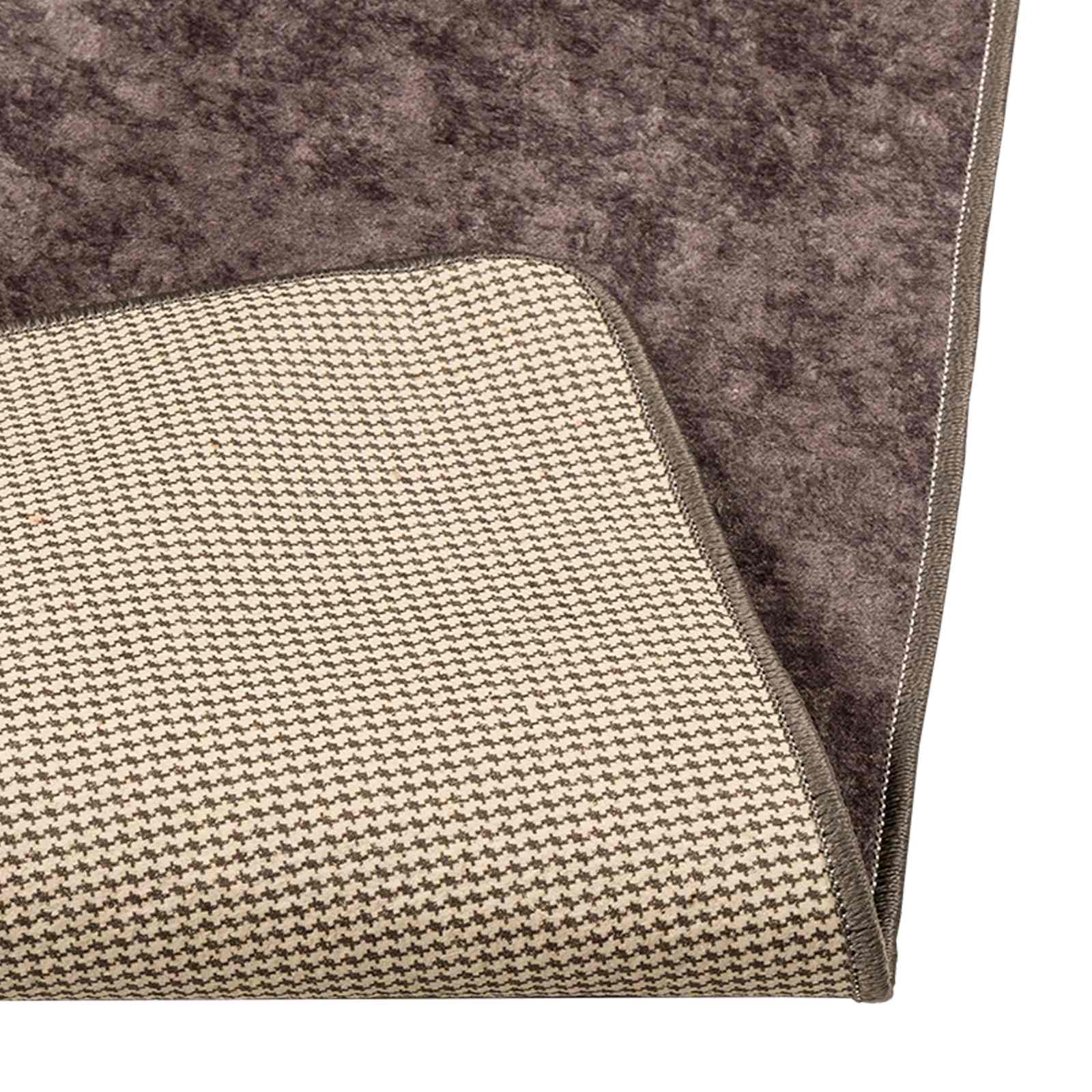 vidaXL Rug Runner MARSA Grey 80 x 450 cm Polyester and PVC 4