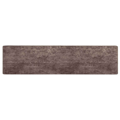 vidaXL Rug Runner MARSA Grey 100 x 450 cm Polyester and PVC 2