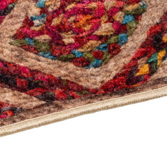 vidaXL Rug Runner MARSA Multicolour 80 x 250 cm Polyester and PVC 3