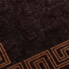 vidaXL Rug Runner MARSA Black 50 x 350 cm Polyester and PVC 6