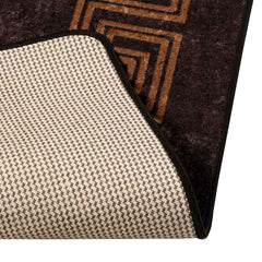 vidaXL Rug Runner MARSA Black 80 x 400 cm Polyester and PVC 4