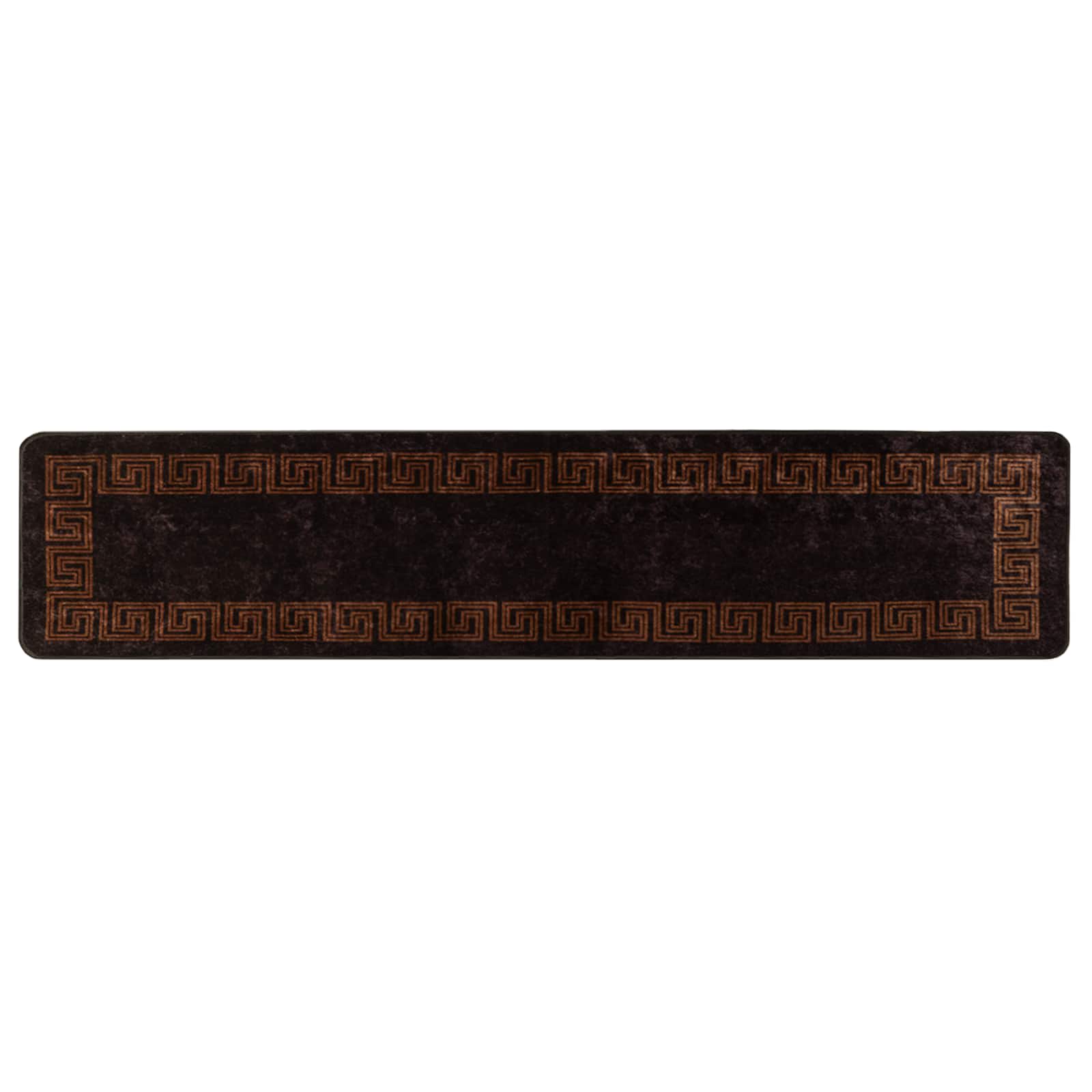 vidaXL Rug Runner MARSA Black 80 x 400 cm Polyester and PVC 2