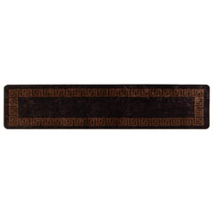 vidaXL Rug Runner MARSA Black 80 x 400 cm Polyester and PVC 2