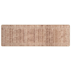 vidaXL Rug Runner MARSA White 80 x 400 cm Polyester and PVC 2