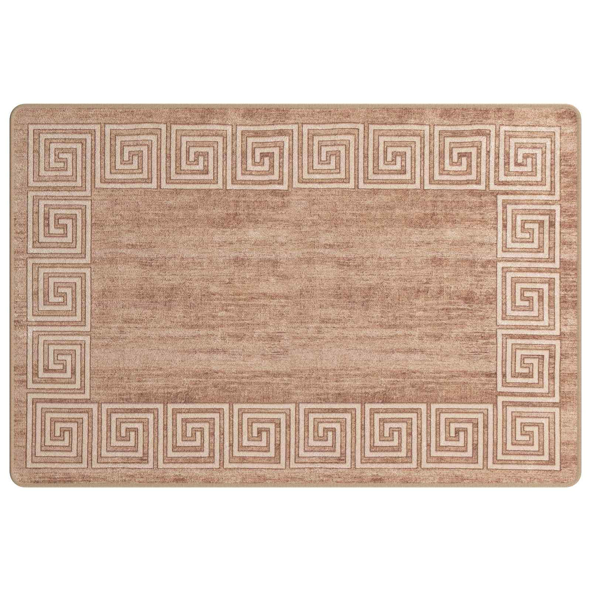 Rug Runner MARSA Beige and Gold Polyester and PVC, image 2