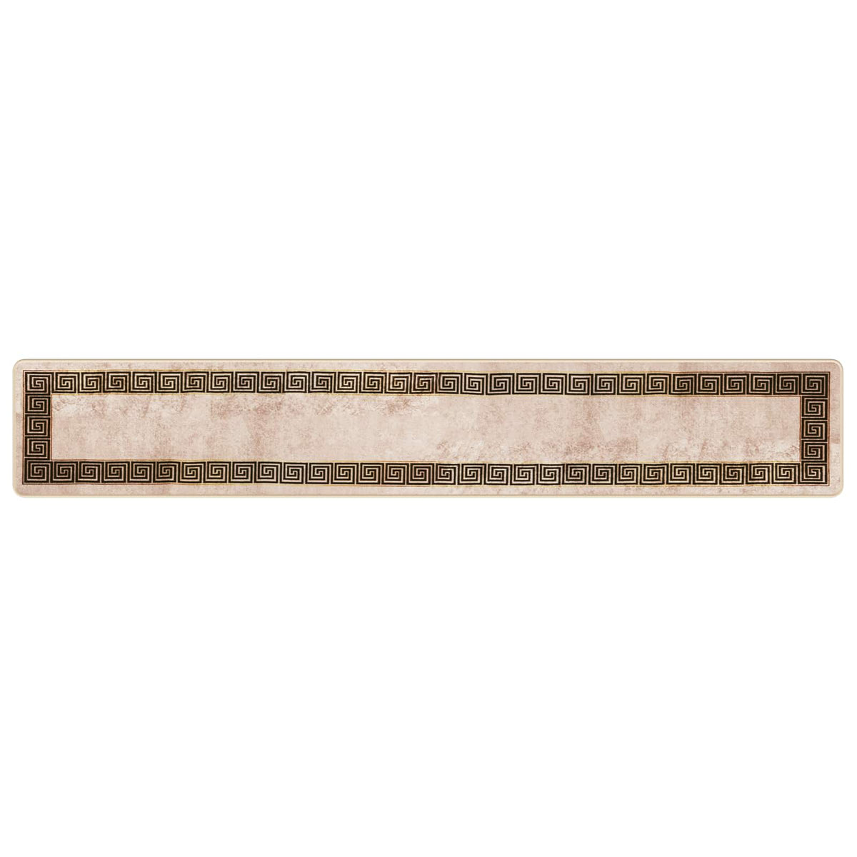 Rug Runner MARSA Beige and Black Polyester and PVC, image 2