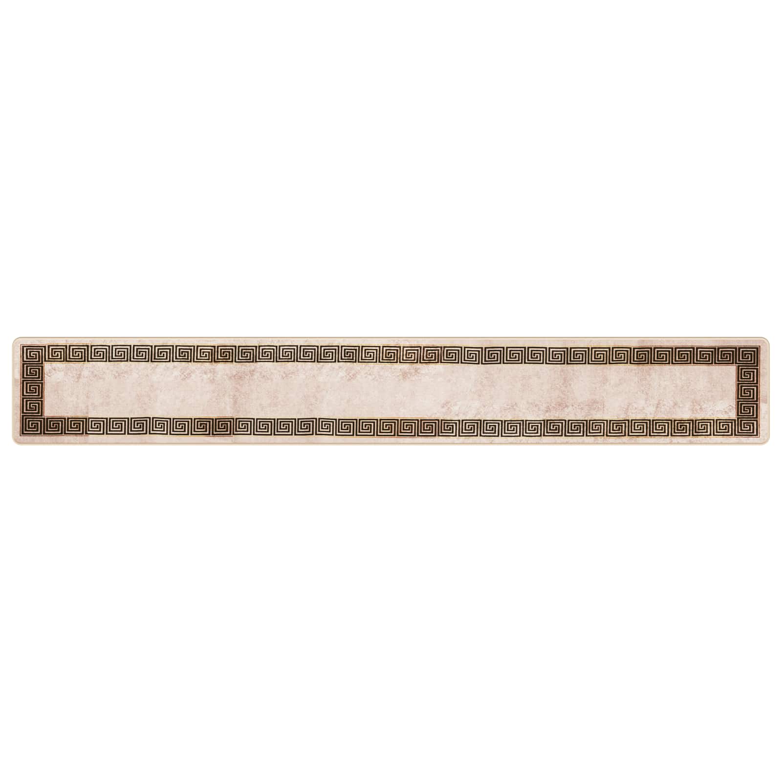 vidaXL Rug Runner MARSA Black 50 x 350 cm Polyester and PVC 2