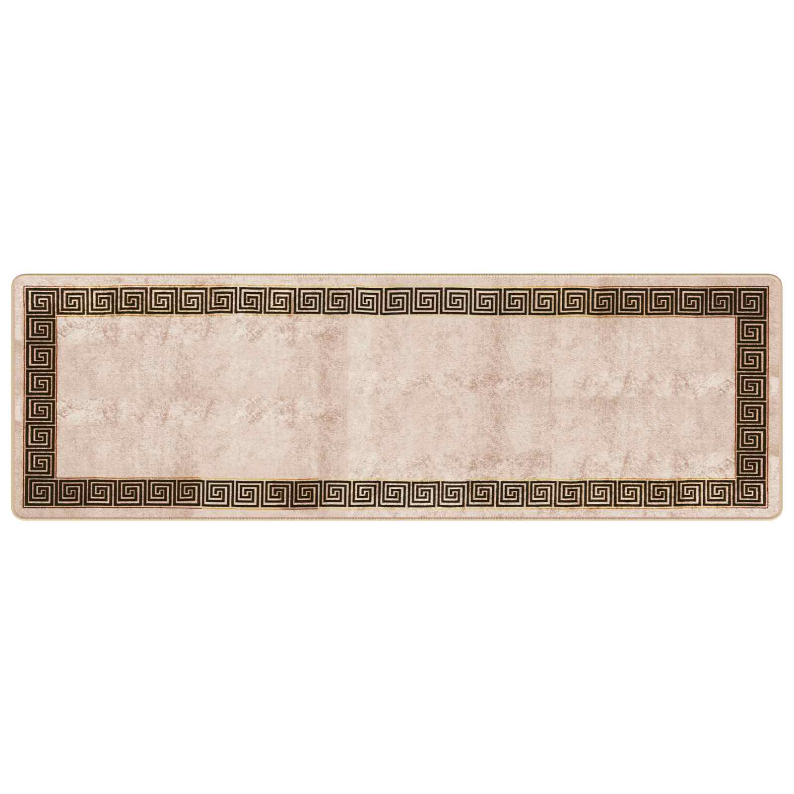 vidaXL Rug Runner MARSA Black 80 x 250 cm Polyester and PVC 2