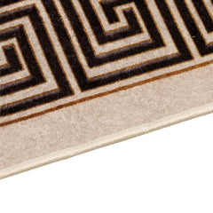 vidaXL Rug Runner MARSA Black 80 x 400 cm Polyester and PVC 3