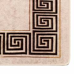 vidaXL Rug Runner MARSA Black 80 x 400 cm Polyester and PVC 5