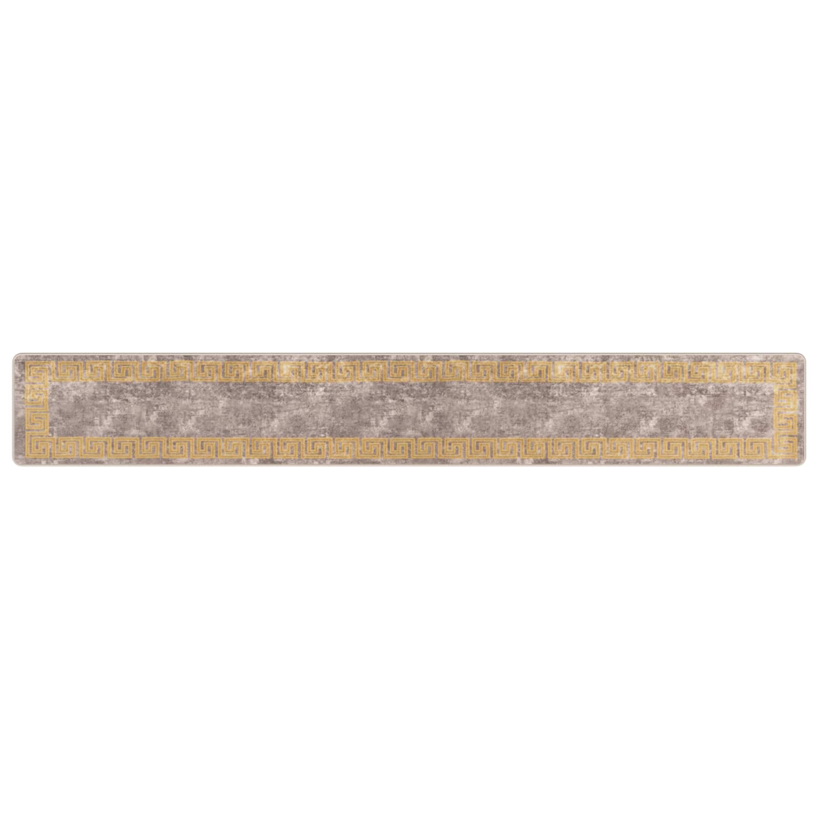 vidaXL Rug Runner MARSA Grey 50 x 350 cm Polyester and PVC 2