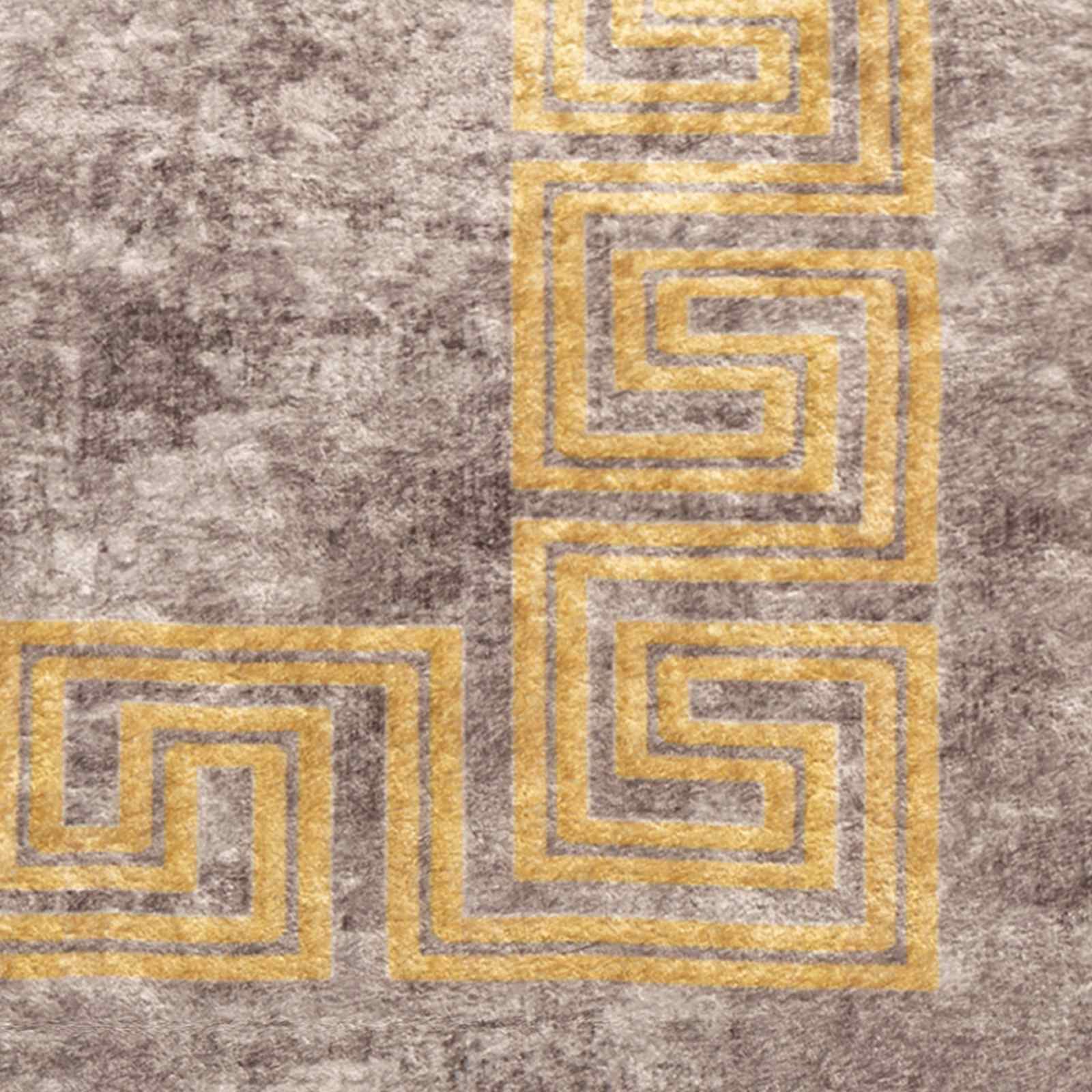 vidaXL Rug Runner MARSA Grey 80 x 400 cm Polyester and PVC 6